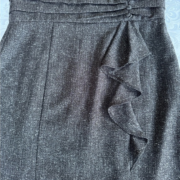 WHBM Asymmetrical Gray Tweed Sheath Dress NWT Size 12 - Picture 11 of 13